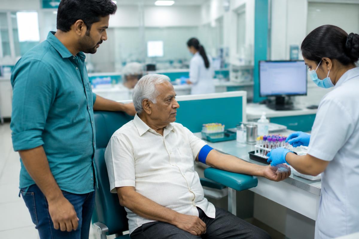 Coordinate hospital-directed tests and billing steps